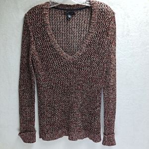 Tommy Hilfiger knit sweater. Blue, cream & red